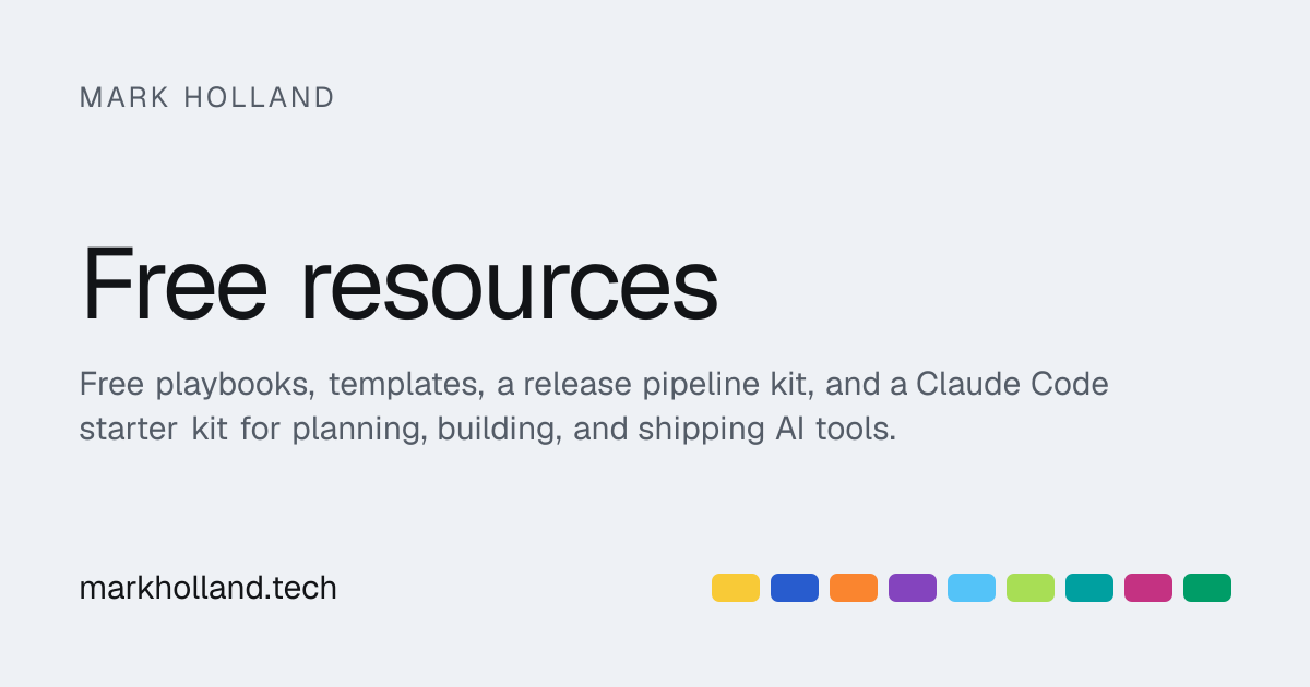 Free resources · Mark Holland